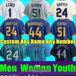 S-4xl 24 Ken Griffey Jr 44 Julio Rodriguez 2023 City Connect Baseball Sports Fans Player Version Jerseys Jp Crawford Edgar Martinez Seattle Suzuki Ichiro Jarred