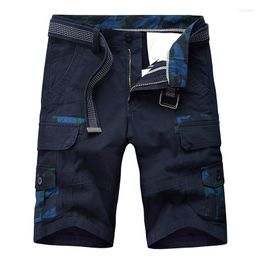 Men's Shorts Summer Cotton Casual Men Camouflage Cargo Mens Loose Workout Fashion Pockets Military Work Clothes