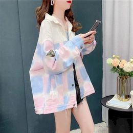 Women's Jackets Fashion Design Coats Women Spliced Single-breasted Denim Spring Autumn Trend Oversized Coat Cardigan Tops Y2k Clothes