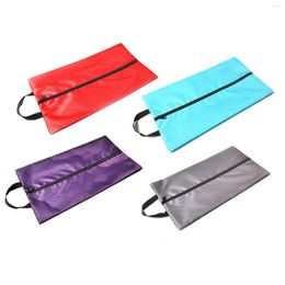 Storage Bags 4pcs Outdoor Mixed Color Anti Dust Portable Sturdy Men With Zipper Multifunctional Shoe Women Handy Handle Waterproof Nylon