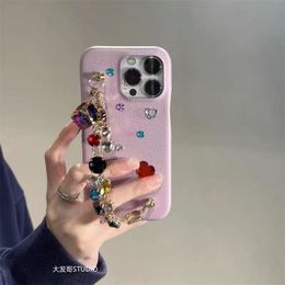 Designer Coloured Premium Gemstone Rhinestone for iPhone 14 13 12 Pro 11 14plus soft shell drop resistant phone case