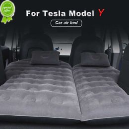 New Car Air Inflatable Travel Mattress Bed Back Seat Multi Functional Sofa Air Bed Pillow Outdoor Camping Mat for Tesla Model Y