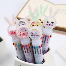 Colors Ballpoint Pen Sequins Colorful Retractable Rollerball Pens Office Accessories School Stationery Kids Gift