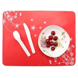 Table Mats 1PC Dinning Placemats Tablemat Children Kids Non-slip Cartoon Small Pig Waterproof Silicone Placemat LB 313