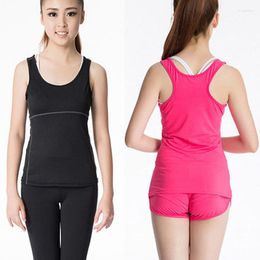 Active Shirts Women's Sports Tight Yoga Top Running Shirt Women Fitness Base Layer Vest Wicking Sportswear Training Sleeveles