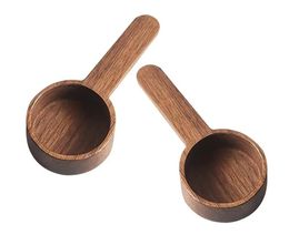 Coffee Spoons Walnut Wooden Measuring Spoon Kitchen Measuring Spoons Tea Coffee Scoop Sugar Spoon Measuring Tools