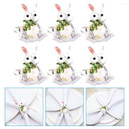 Table Cloth Napkin Rings Wear-resistant Serviette El Party Supply Buckle Reusable Easter Decorations