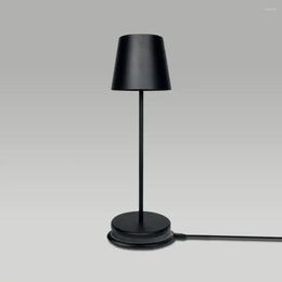 Table Lamps 2023 Wireless Charge Base Cordless Lamp El Let Restaurant Modern Trolley