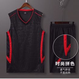 Men's Tracksuits Summer Running Basketball Clothes Youth Men's Sleeveless Sports Suit Loose and Plus-sized Vest jersey Wear Breathable 230609