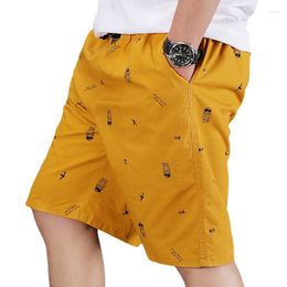 Men's Shorts Summer Casual Cargo Beach Mens Drawstring Soft Thin Loose Pants Quick-Drying Print Sports Joggers Streetwear