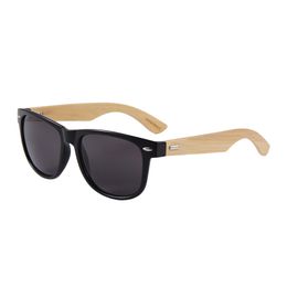 Wooden Sunglasses Vintage Bamboo Glasses Color Film Men and Women's Rice Stud Sunglasses Wholesale