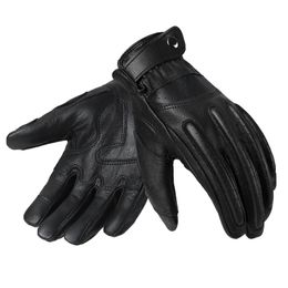 Cycling Gloves OZERO Mens Touch Screen Gloves Leather Motorcycle Glove Outdoor sport Full Finger Cycling Mountain Bicycle Guantes Moto Gloves 230609