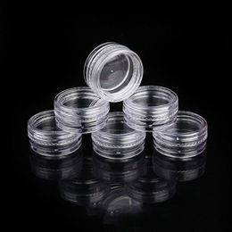 25g Clear Plastic Jars Eyeshadow Nail Polish Powder Cosmetic Jars Cream Bottle PET Plastic Jar Nude Cosmetic Container Osdvo