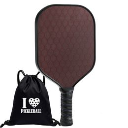 Tennis Rackets Carbon Fiber Pickleball Paddle Polypropylene Honeycomb Racquet Textured Surface Pickle Ball Racket with Comfort Grip 230609