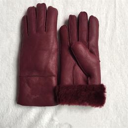 - High Quality Ladies Fashion Casual Leather Gloves Thermal Gloves Women's wool gloves in a variety of colors286W