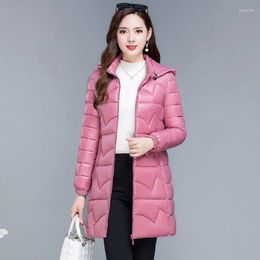 Women's Trench Coats Women Thin Padded Puffer Jacket Coat Female Parka Outdoor Warm Clothing Ladies Portable Thick Cotton Hooded Outerwear