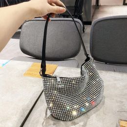 Evening Bags Handbags For Women Luxury Designer Crystal Shiny Rhinestones Diamond Bag Clutch Purse Shoulder Purses And Tote