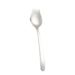 Dinnerware Sets Salad Spork Heavy Duty Spoon Kitchen Utensil Stainless Steel Sporks Pasta Dessert