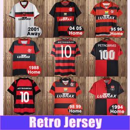 2008 09 Flamengo JOSIEL WILLIAMS KLEBERSON ADRIANO Mens RETRO Soccer Jerseys 1982 1988 1990 1994 2003 2004 2007 2008 Home Football Shirt Uniforms