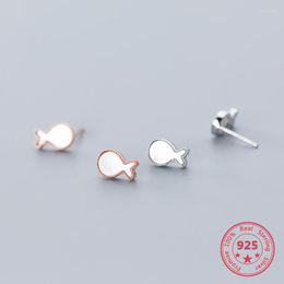 Stud Earrings Women's 925 Silver Female Korean Style Fashion Sweet Shell Fish Cute Ear Fine Jewelry Suit For Gifts