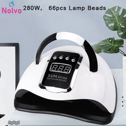 Nail Dryers Powerful Uv LED Nail Lamp Nail Dryer Manicure With Motion Sensing Professional Uv Lampe For Drying Nail Gel Polish Dryer 230609
