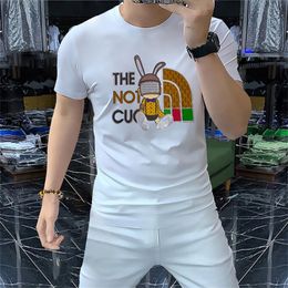 Luxury Mens Designer T Shirt wholesale clothing Letter printing shirts Short Sleeve Fashion Brand Designer Top Tees Lady's sweater cotton fabric Asian Size M-4XL