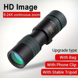 8-24X30 Monocular Telescope, Handheld Monocular Binoculars For Birds Watching Hunting Camping Wildlife Hunting