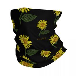 Scarves Yellow Flower Sunflower Bandana Neck Cover Printed Balaclavas Mask Scarf Warm Headwear Riding For Men Women Adult Breathable