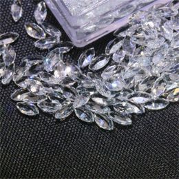 Loose Gemstones Natural Gemstone Clean Color No Crack Selling Luxury Wholesale Price Jewelry Making Stones Marquise Cut White Topaz