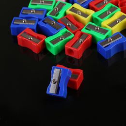 Pencil Sharpeners 40 Pcs Mini Mixed Colours 26mm Pencil Sharpener Plastic School Supplies Stationery Items Student Kids Pen Cutter Accessories 230609