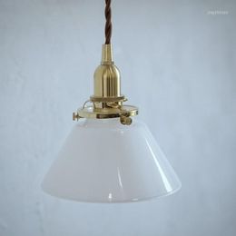 Pendant Lamps Glass Lamp LED Light Fixtures Kitchen Lights Hanging Cooper Bedroom Loft Deco Nordic Lamparas De Techo