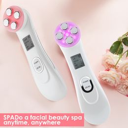 Face Massager RF EMS Microcurrent Mesotherapy Skin Lifting Massager LED Pon Rejuvenation Beauty Machine Face Lifting Device Anti-wrinkle 230609