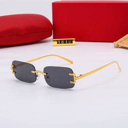 New fashion designer sunglasses Mens classic attitude 1810 Metal square frame Popular retro avant-garde outdoor uv 400 100% UV protection sunglasses