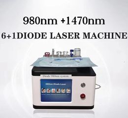 Salon use 980nm +1470nm Diode Laser For Haemorrhoids Surgery Skin/EVLT/PLDD/Dental Tightening /blood spider veins removal lipolysis liposuction surgery machine