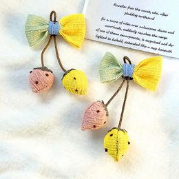 Cute Fabric Strawberry Brooch Safety Pin Ornament New Style DIY Handmade For Women Men Jewellery Accessories Pins Gift