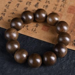 Charm Bracelets SNQP Fidelity Vietnam Nha Trang Chenxiang Vintage Handchain Natural Old Material Black Oil High Density Men's And