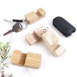 Lightweight Slim Design Wooden Bamboo Mobile Phone Stand Holder Stand Pendant Ring Universal Desk Phone Support