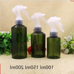 100ml 150ml 200ml Empty Green Plastic Spray Packaging Bottle refillable Originales Cosmetic Containersgood qty Lknqa