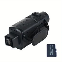 Send 32G Memory Card Night Vision Device 1080P HD Sports Camera Infrared Night Vision Instrument 5X Digital Zoom Hunting Telescope Outdoor Day And Night Dual-use