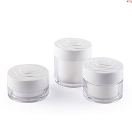 15g 30g 50g Empty White Plastic Cosmetic Cream Containers, Small Eye Jar Makeup Face Sample Pot, Skin Care Bottleshigh qualtity Sxqup