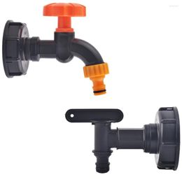 Watering Equipments Garden Faucet Tank 1000L 1/2" 3/4" Female Thread IBC Water Box Adapter Tap Connectors Agriculture Irrigation