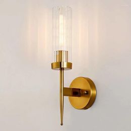 Wall Lamp Long Sconces Retro Mirror For Bedroom Lampen Modern Led Light Switch