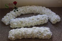 Decorative Flowers SPR High Quality 2m/lot Wedding Flower Wall Stage Or Backdrop Wholesale Artificial Table Centerpiece