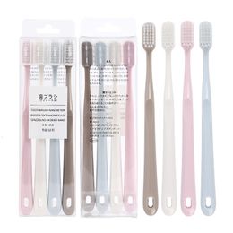 Toothbrush 4PC/set Adult Soft Bristle Toothbrush Soft Toothbrush Teeth Toothbrushes Tooth Brush Travel Toothbrush Factory Wholesale 230609