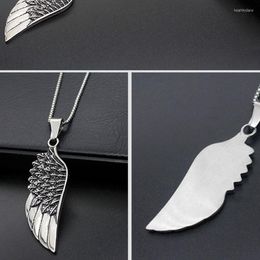 Chains Chain Necklace Men Stainless Steel Hip Hop Feather Pendants Gifts For Accessories Jewelry On The Neck Wholesale