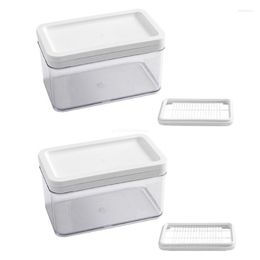 Storage Bottles Butter Cutting Box Stainless Steel Rectangular Boxes For Home Kitchen Baking Shop Fresh Keeping Cheese Dropship