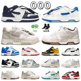 new fashion out of office casual shoes flat leather scarpe OOO white blue white dark blue black beige men women sneaker platform shoe vintage loafers outdoor trainers