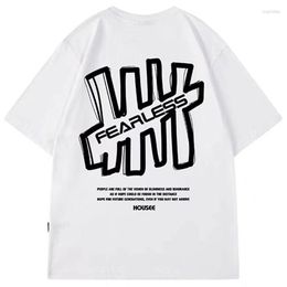 Men's T Shirts Men's Cotton Shirt Men Hip-Hop Streetwear Harajuku Print Tops Tees Summer Loose Short Sleeve Large Size Clothing 8XL