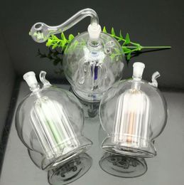 Glass Pipes Smoking Manufacture Hand-blown hookah Super large round belly multi claw glass filtered water pipe kettle