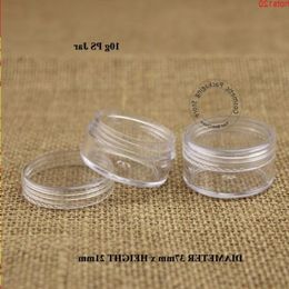 100pcs/Lot Wholesale 10g Empty PS Cream Jar Cosmetic Mini Packaging Container Eyeshadow Plastic 1/3OZ Box Refillable Bottlehood qty Ffqnb